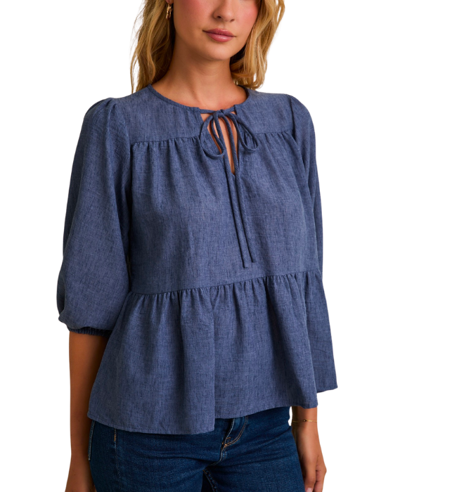 Hansin Denim Top