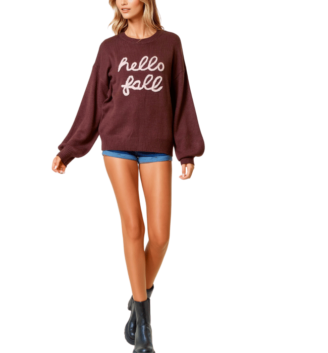 Hello Fall Sweater