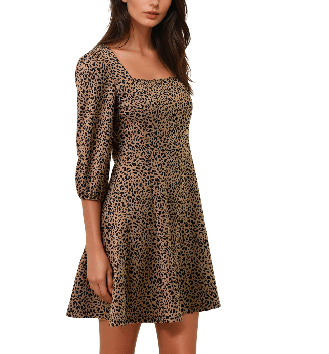 Ardina Animal Print Dress