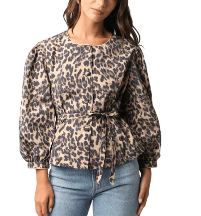Julie Leopard Top