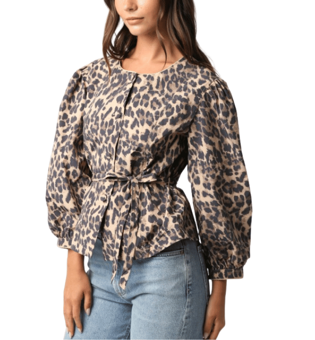 Julie Leopard Top
