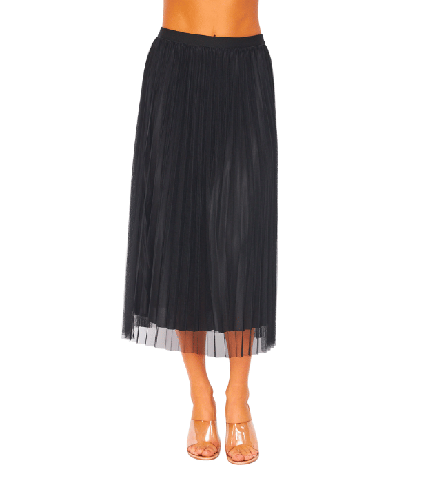 The Tulle Double-Layered Pleated Skirt