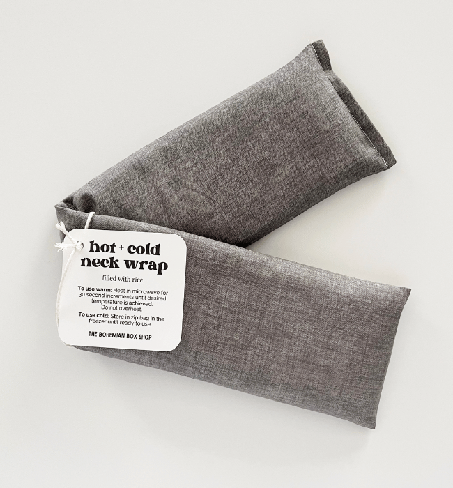 Hot & Cold Therapy Neck Wrap - Gray Textured