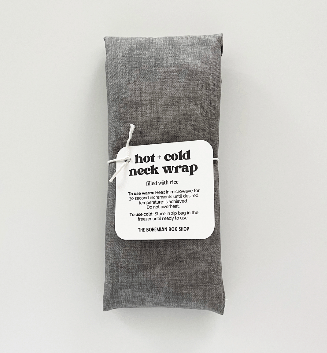 Hot & Cold Therapy Neck Wrap - Gray Textured