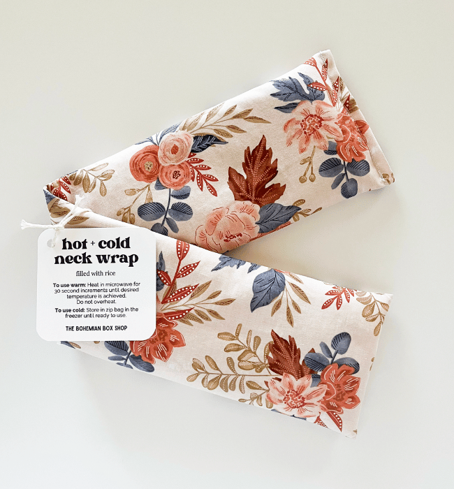 Hot & Cold Therapy Neck Wrap - Painted Flowers