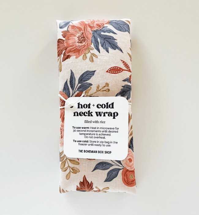 Hot & Cold Therapy Neck Wrap - Painted Flowers