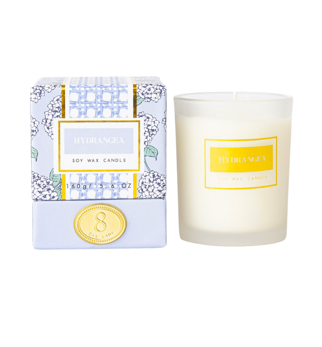 Hydrangea Soy Wax Candle