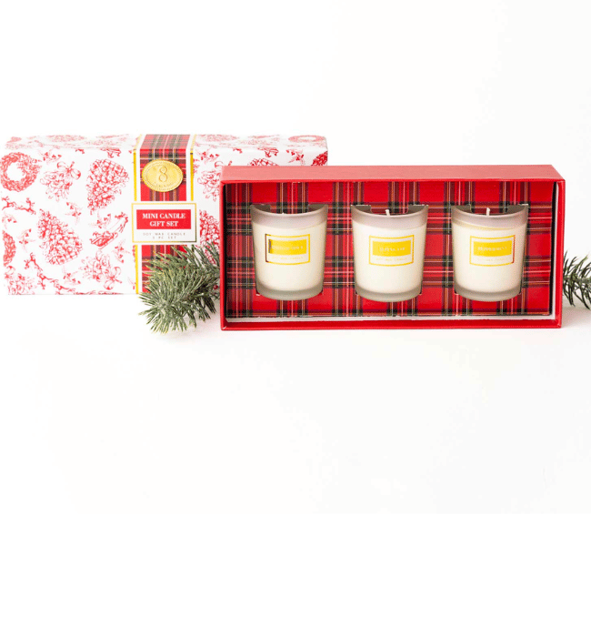 Festive Spice 3 Piece Assorted Candle Boxed Set