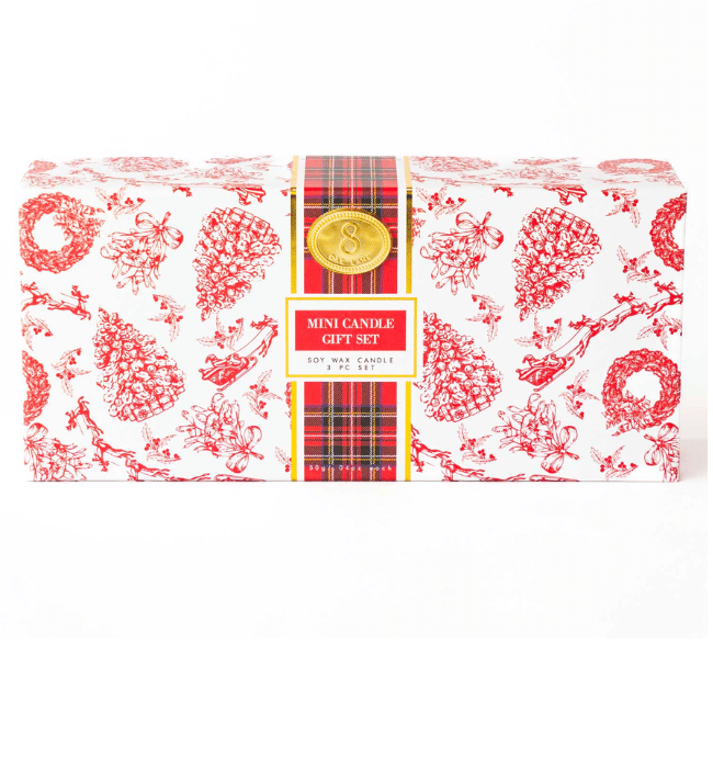 Festive Spice 3 Piece Assorted Candle Boxed Set