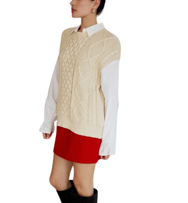 Dalina Two-Fer Sweater