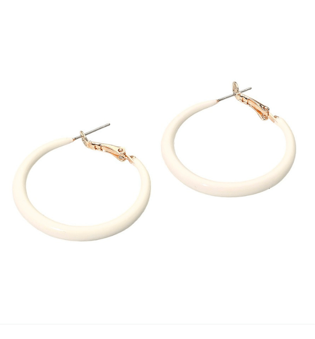 Resin Hoop Earrings