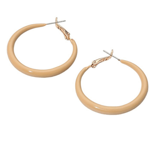 Resin Hoop Earrings