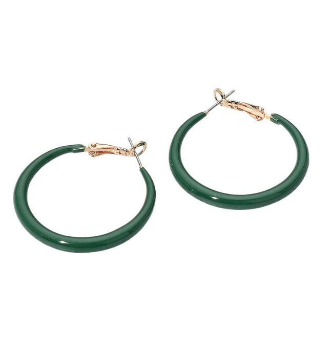 Resin Hoop Earrings