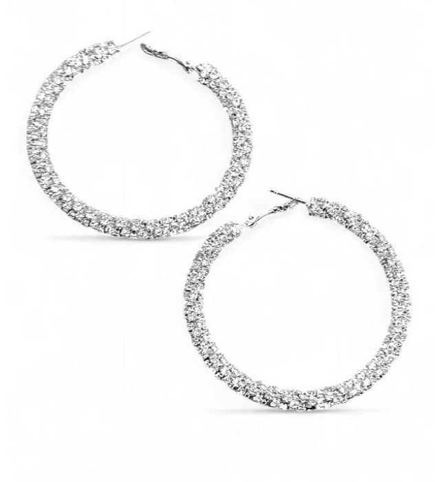 Rhinestone Hoops
