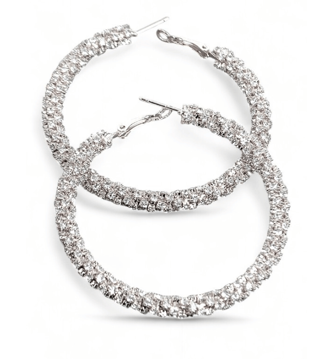 Rhinestone Hoops