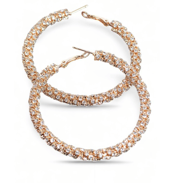 Rhinestone Hoops