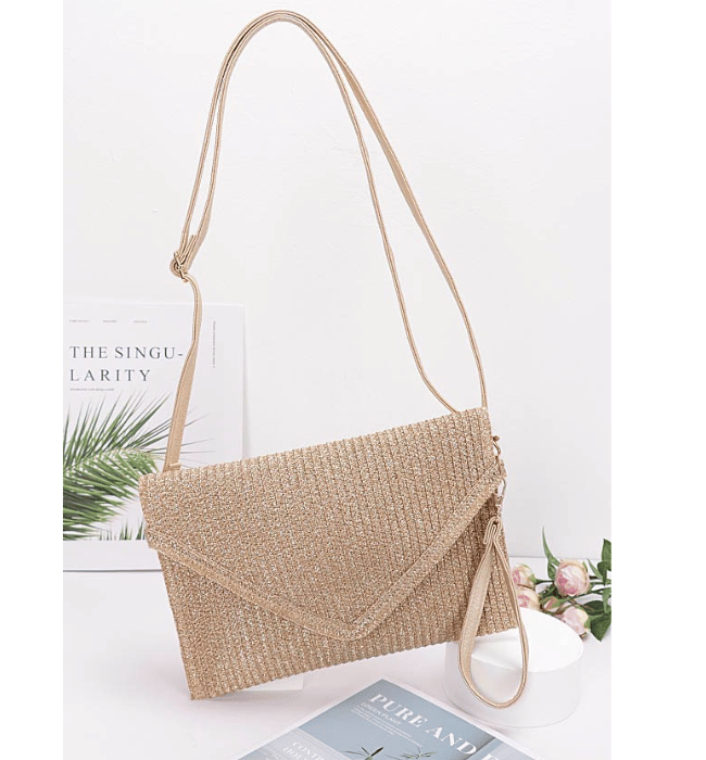 Metallic Envelope Clutch