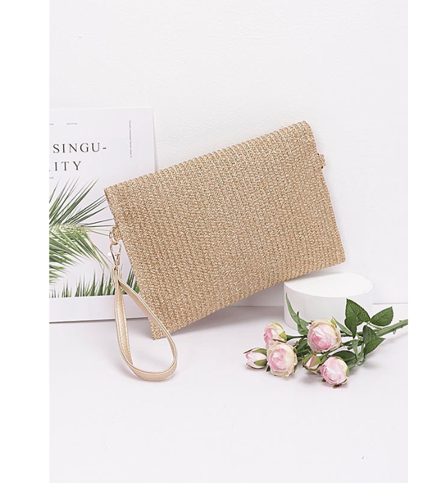 Metallic Envelope Clutch