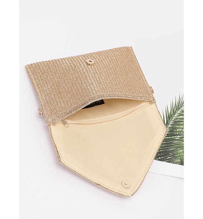 Metallic Envelope Clutch