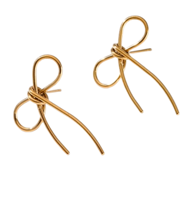 Ribbon Stud Earrings