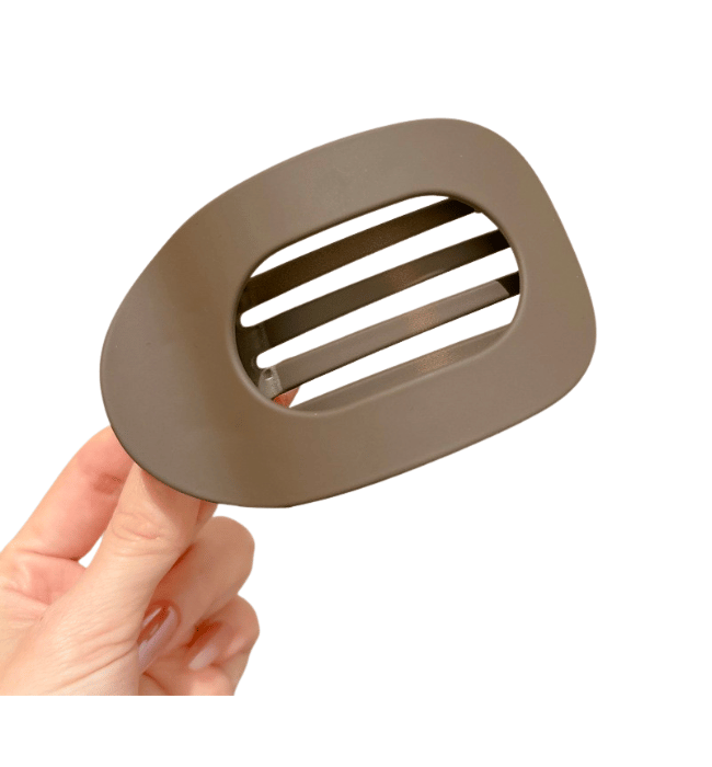 Jumbo Lay Flat Oval Hair Claw Clip