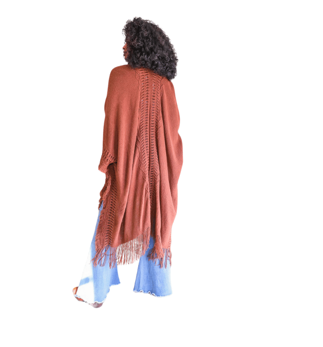 Brown Cape Poncho