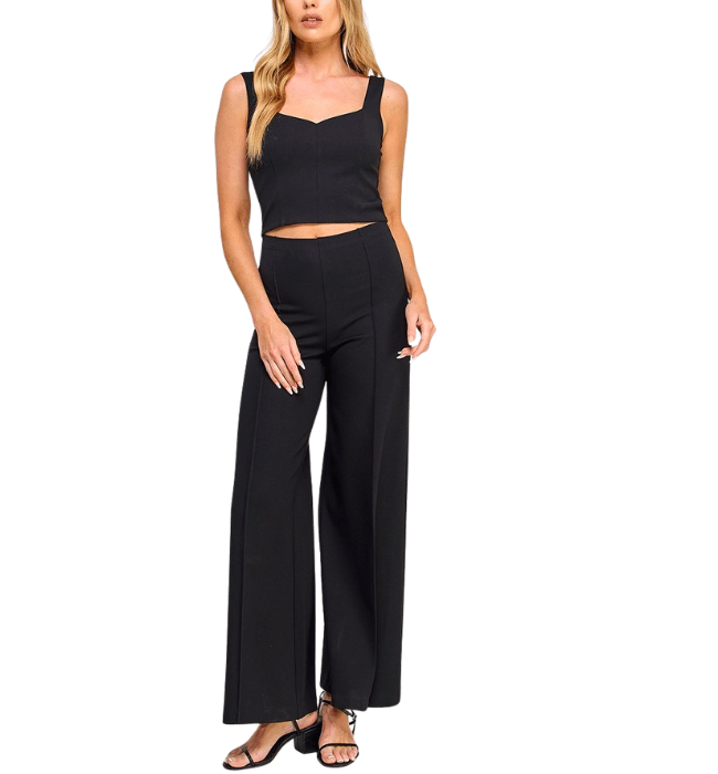 Allie Wide Leg Ponte Pants