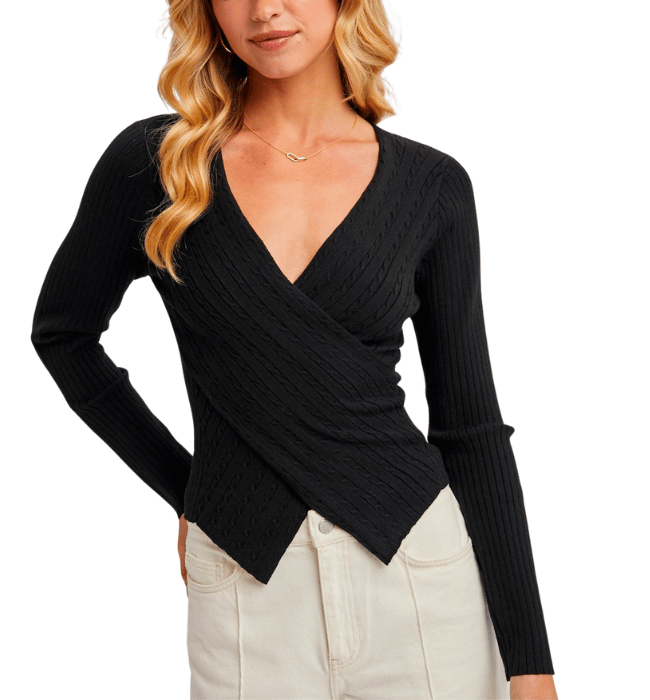 Whitford V-neck Sweater Top