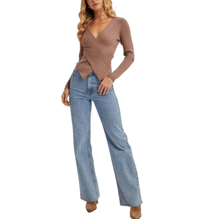 Whitford V-neck Sweater Top