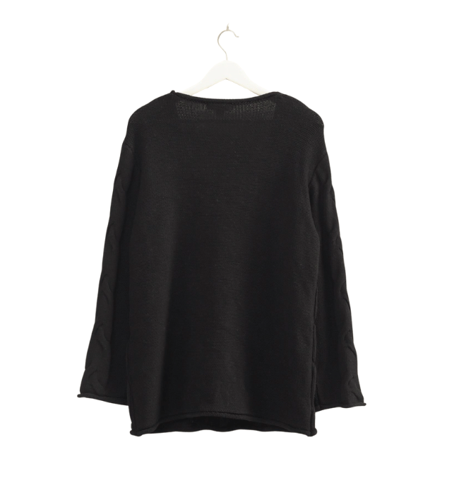 Cable V Neck Sweater