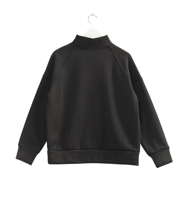 Stelle Black Zipper Front Pullover