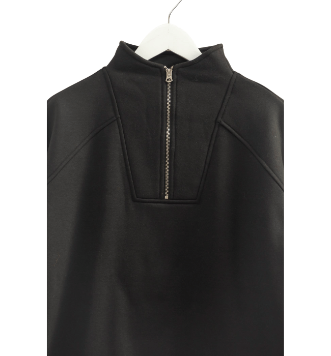 Stelle Black Zipper Front Pullover
