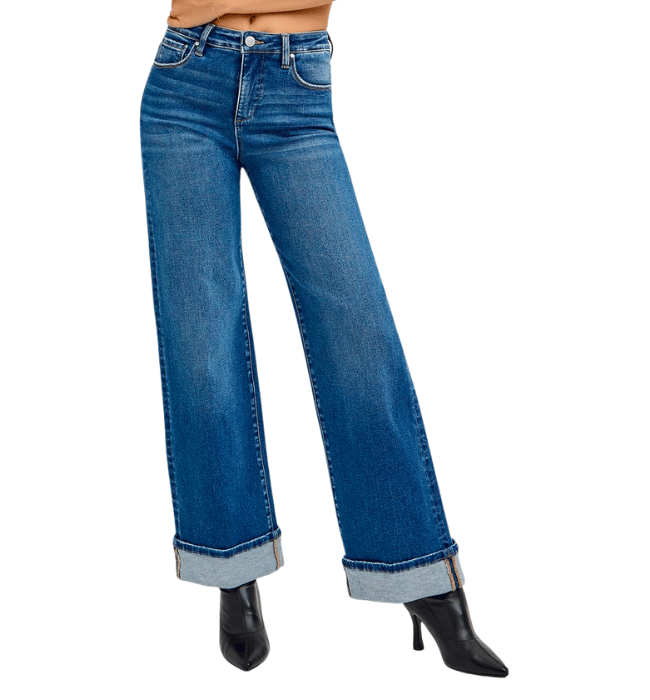 Lenda Tummy Control Cuffed Jeans