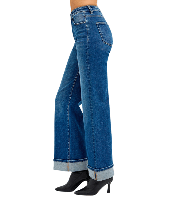 Lenda Tummy Control Cuffed Jeans
