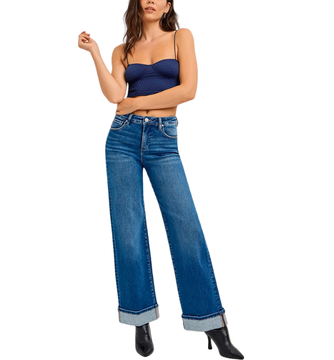Lenda Tummy Control Cuffed Jeans