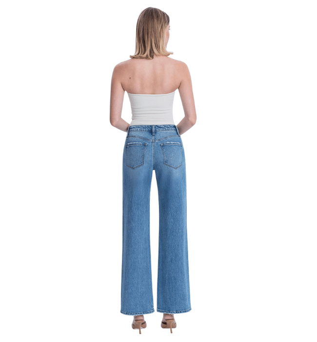 May High Rise Wide Leg Jeans