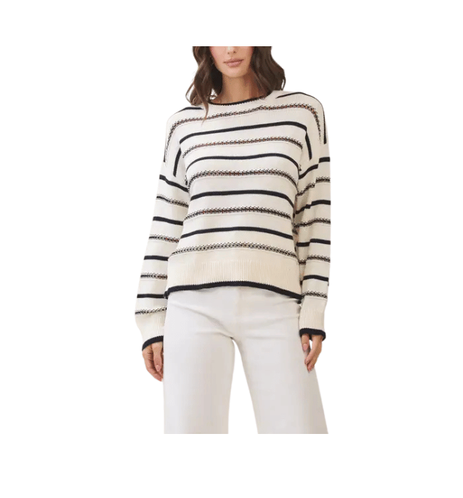 Fara Cotton Striped Sweater