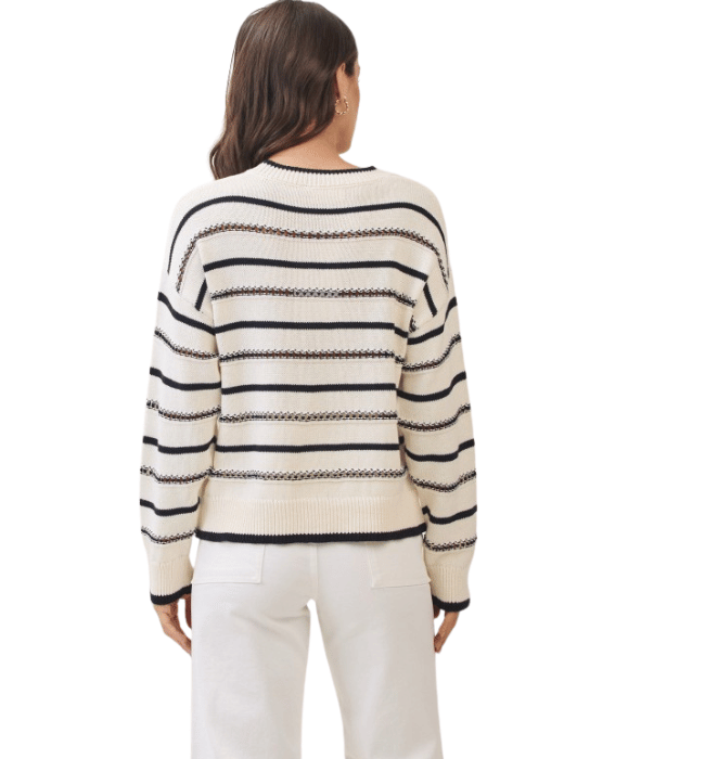 Fara Cotton Striped Sweater
