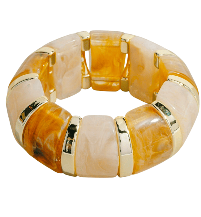Colorful Resin Block Bracelet