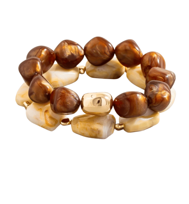 Mixed Chunky Acrylic Beaded Bracelet Set