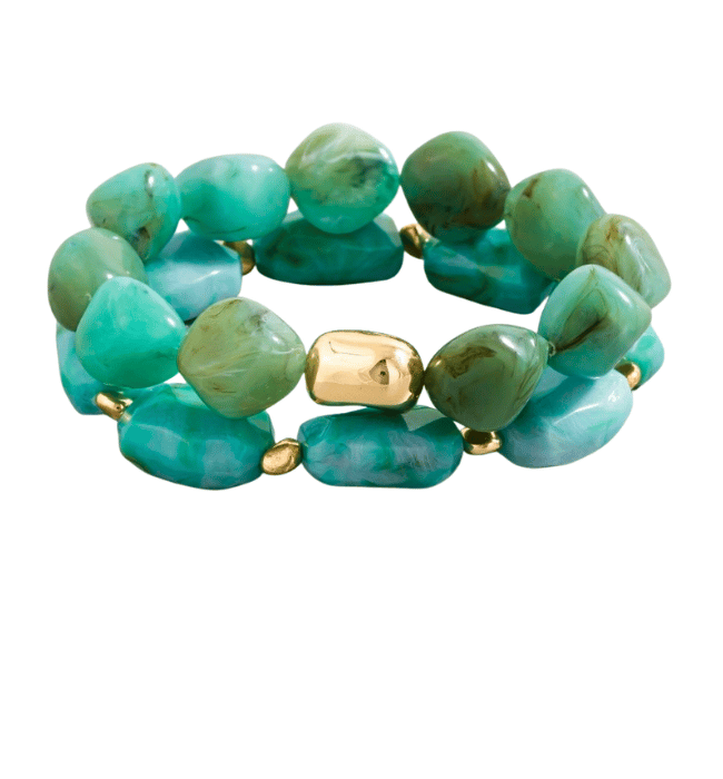 Mixed Chunky Acrylic Beaded Bracelet Set