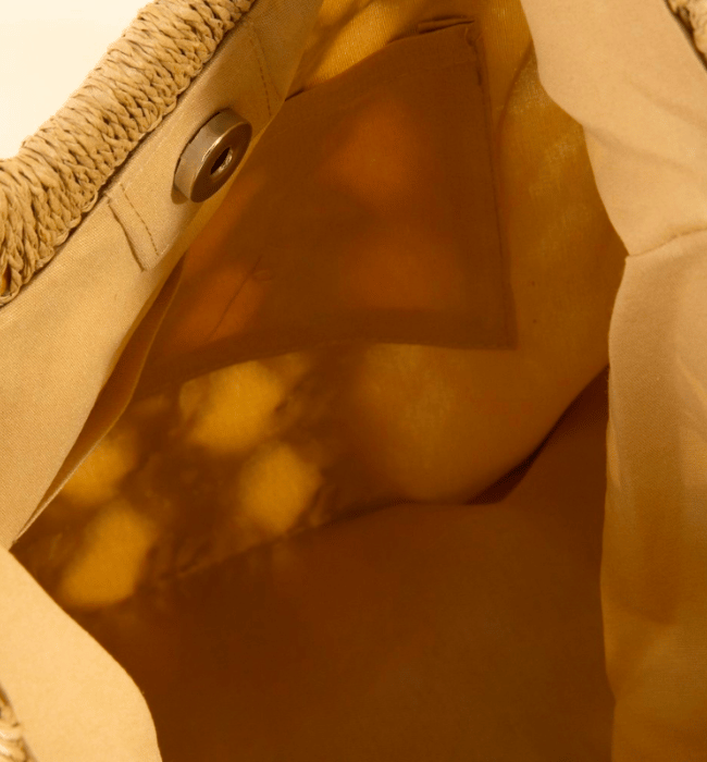 Square Straw Braided Tote Bag