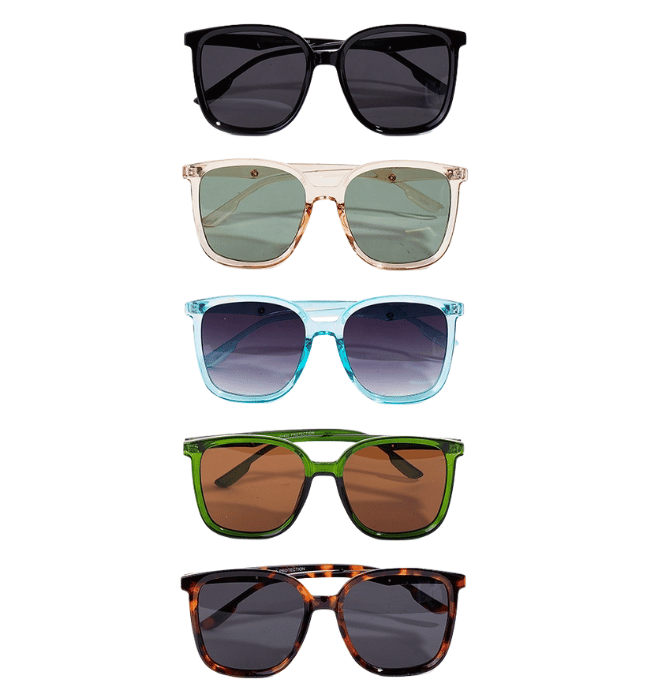 Acetate Frame Oversized Sunglasses