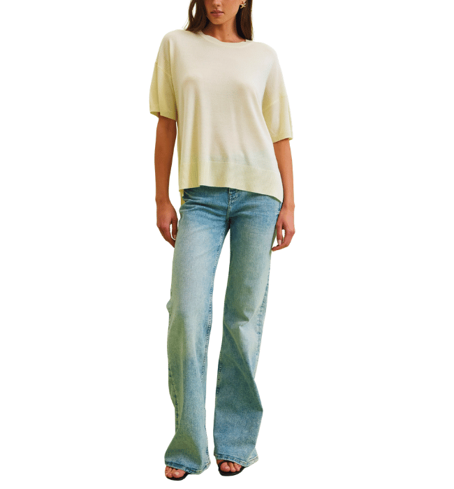 Raine Short Sleeve Top Yellow