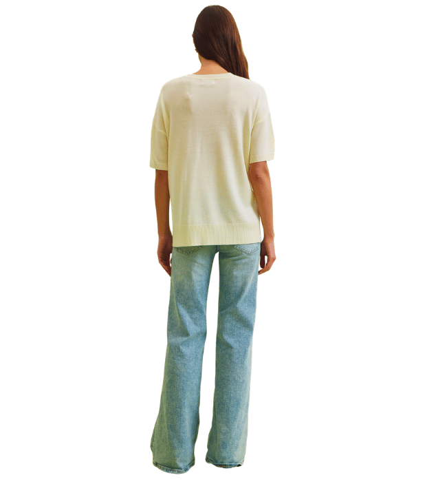 Raine Short Sleeve Top Yellow