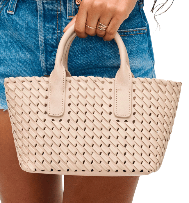 Paisley Woven Crossbody Tote
