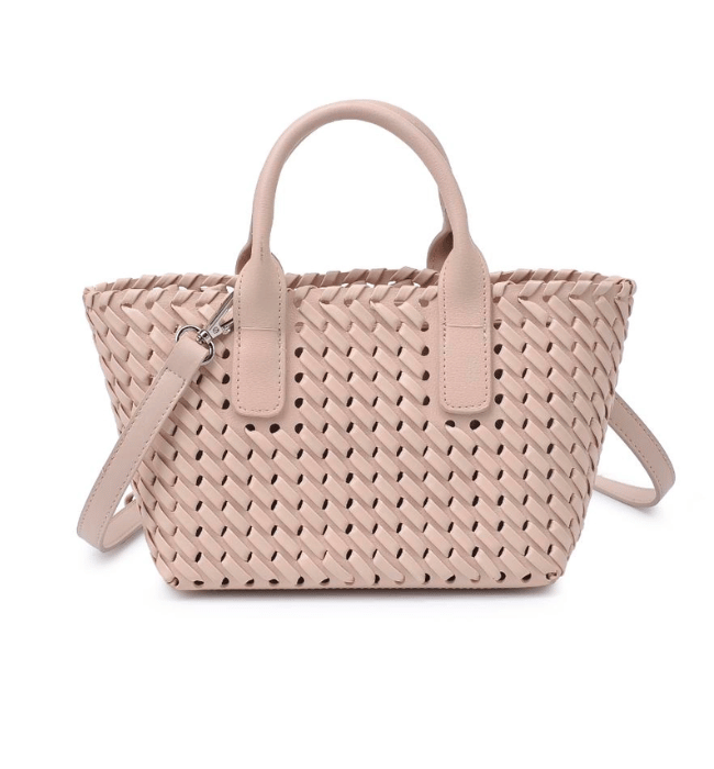 Paisley Woven Crossbody Tote