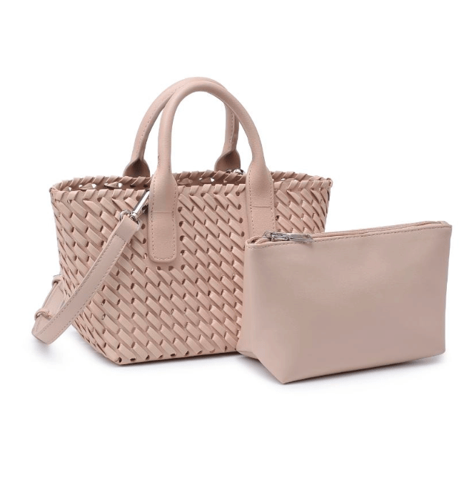 Paisley Woven Crossbody Tote