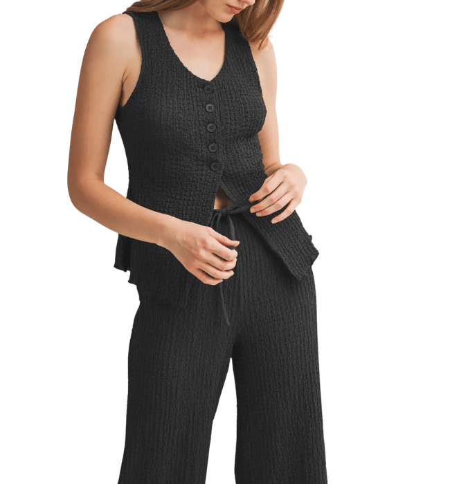 Brooke Button Front Top