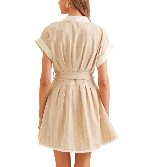 Darcey Buttoned Shirt Dress